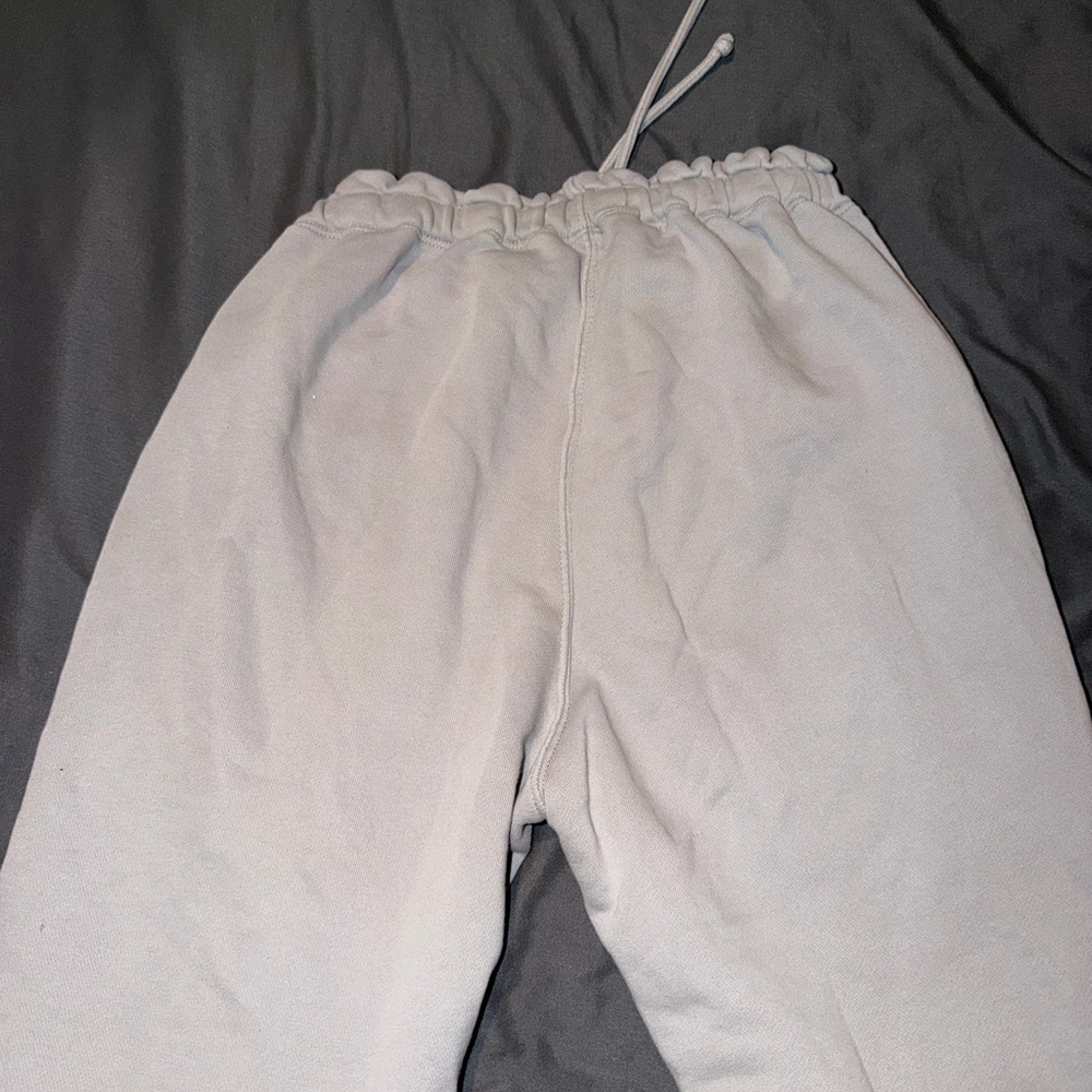 Abercrombie & Fitch women M medium Light Gray Sweatpants - Picture 3 of 3